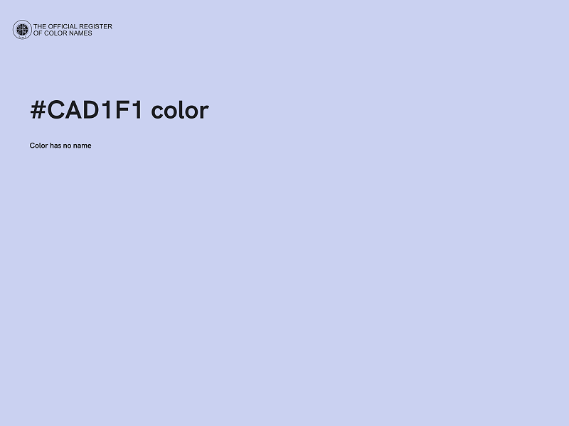 #CAD1F1 color image