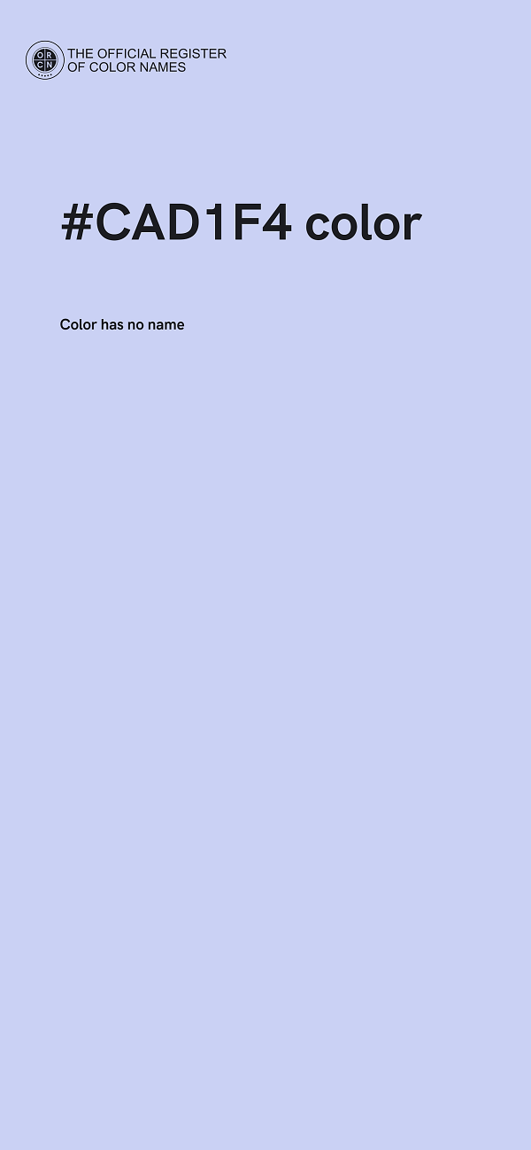 #CAD1F4 color image