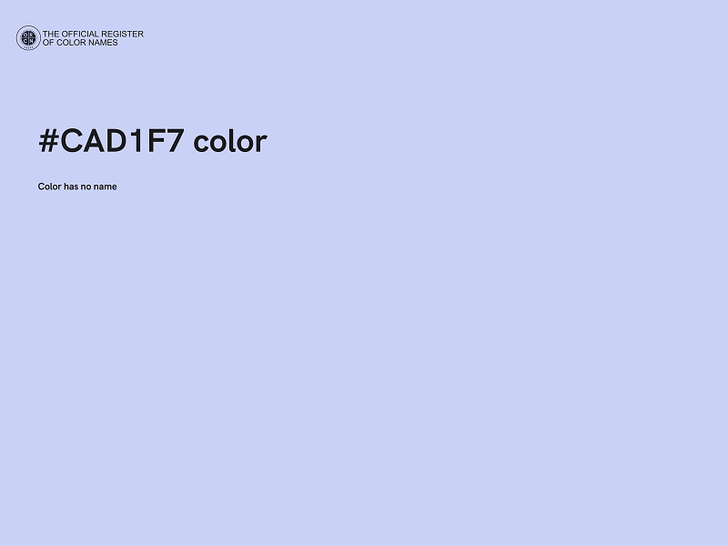 #CAD1F7 color image