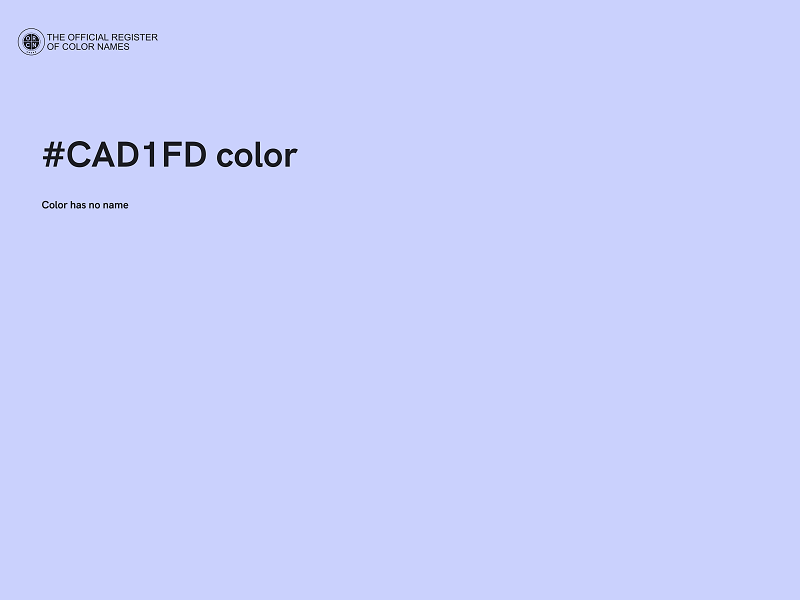 #CAD1FD color image