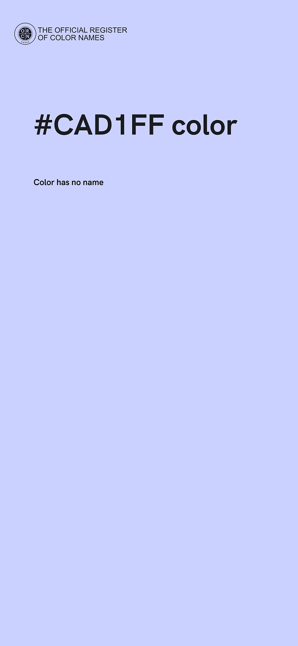 #CAD1FF color image