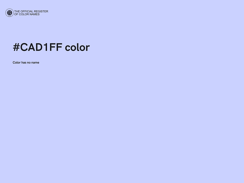 #CAD1FF color image