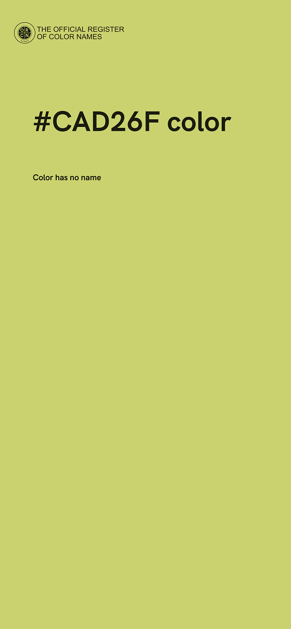 #CAD26F color image