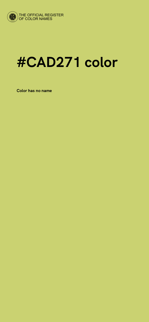 #CAD271 color image