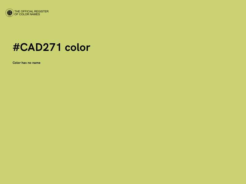#CAD271 color image