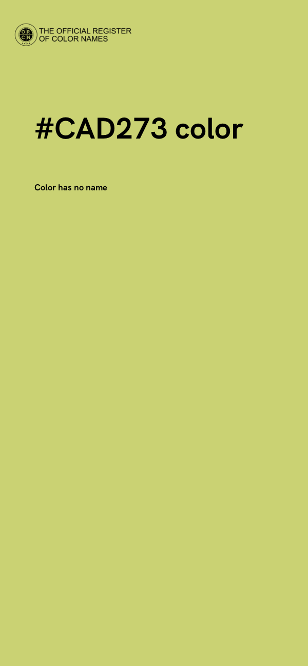 #CAD273 color image