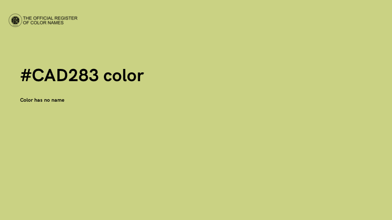 #CAD283 color image