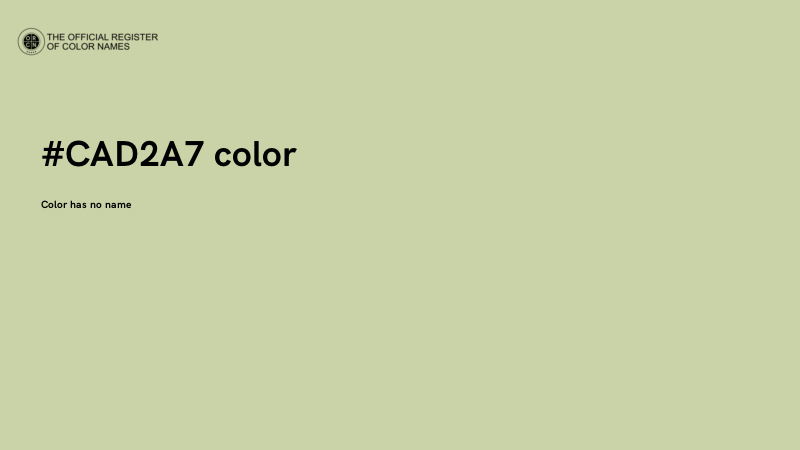 #CAD2A7 color image
