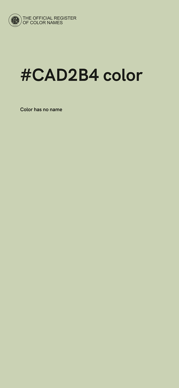 #CAD2B4 color image