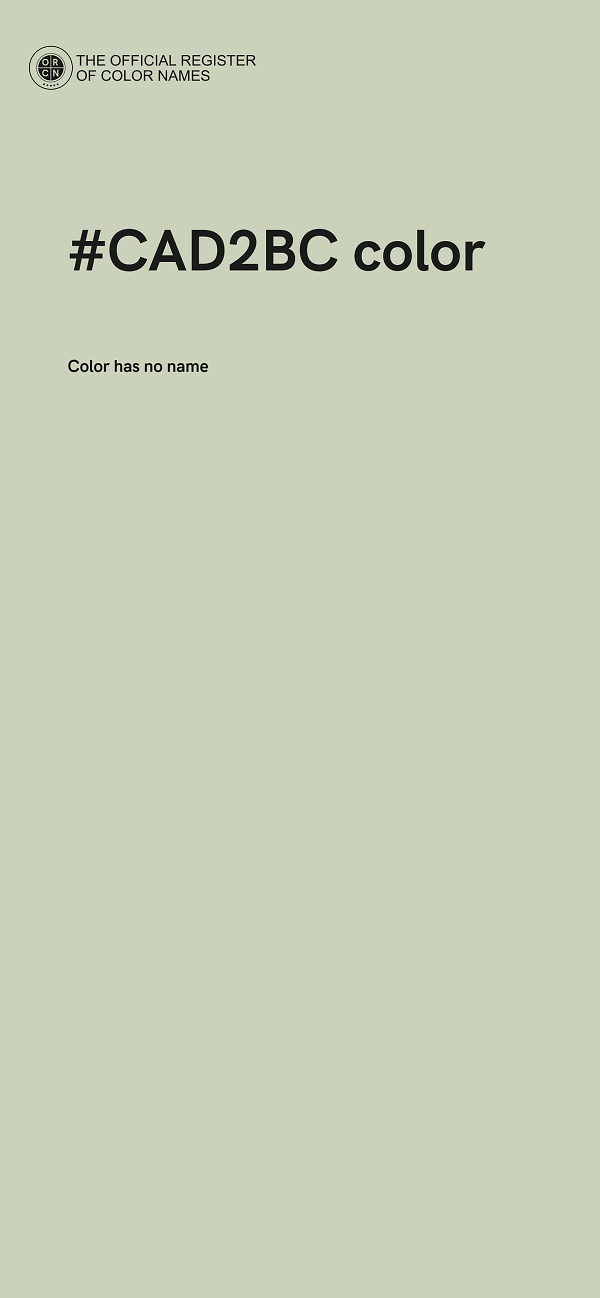 #CAD2BC color image