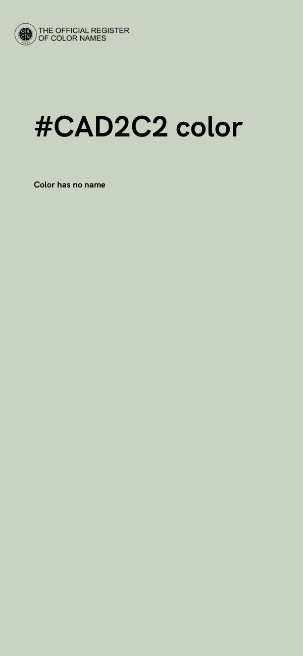 #CAD2C2 color image