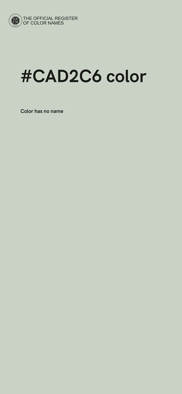 #CAD2C6 color image