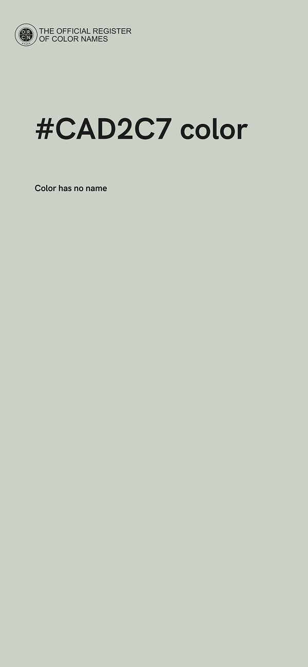 #CAD2C7 color image