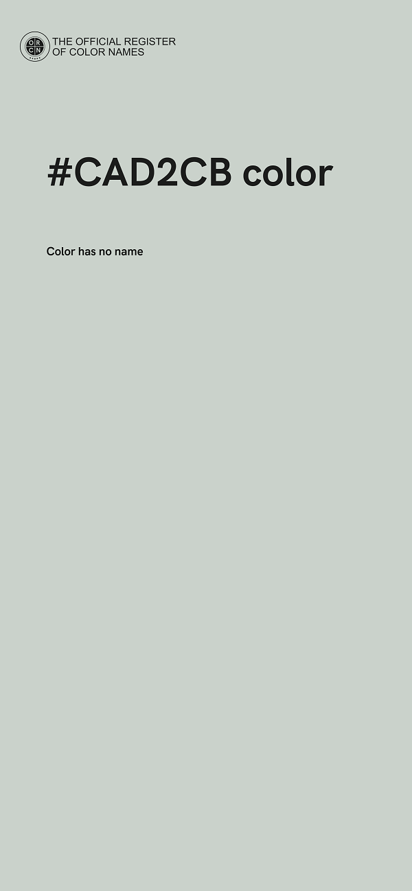 #CAD2CB color image