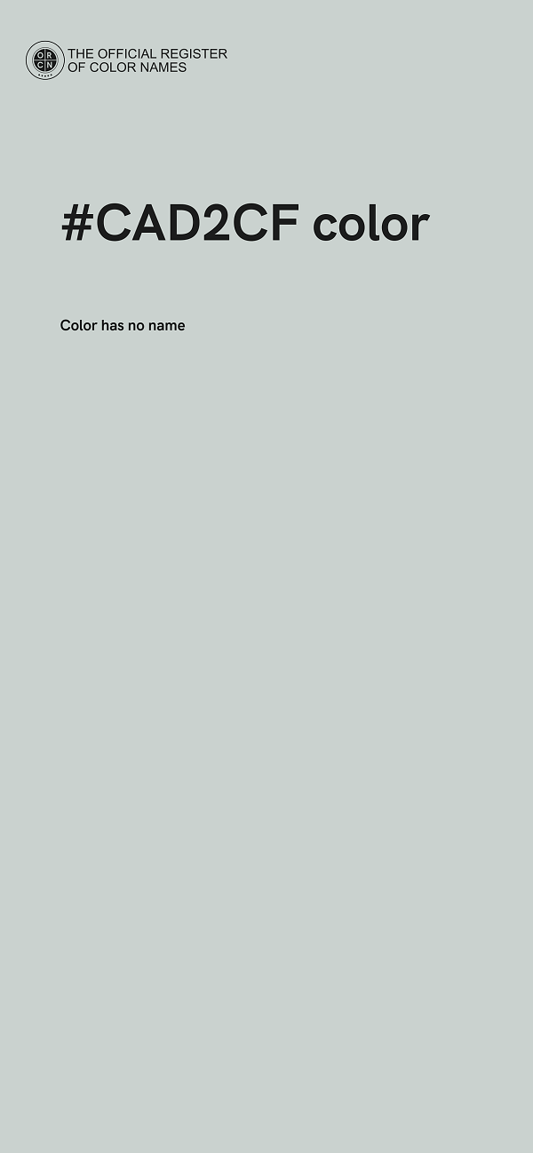 #CAD2CF color image