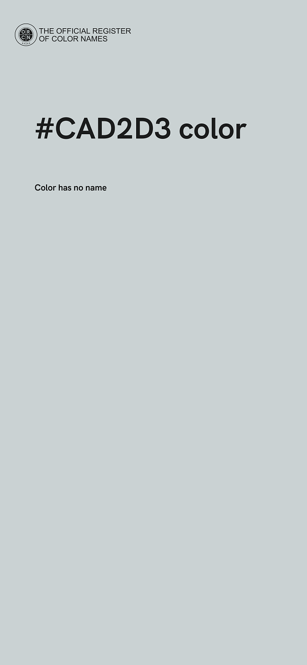 #CAD2D3 color image