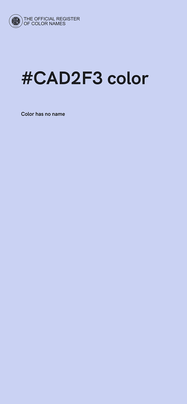 #CAD2F3 color image