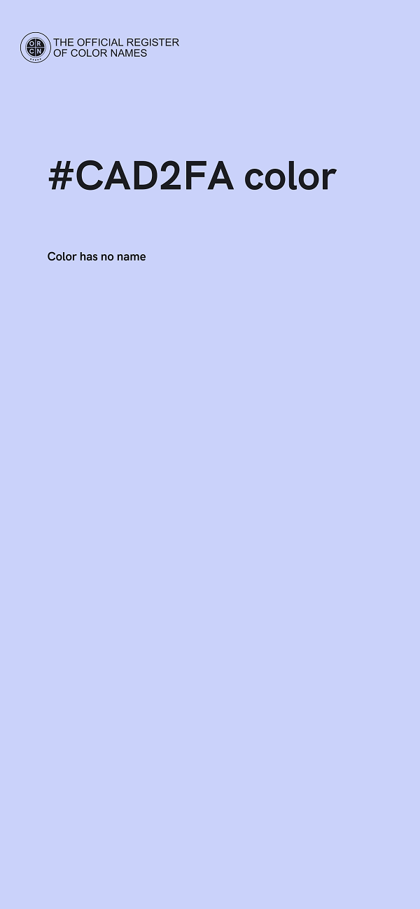 #CAD2FA color image
