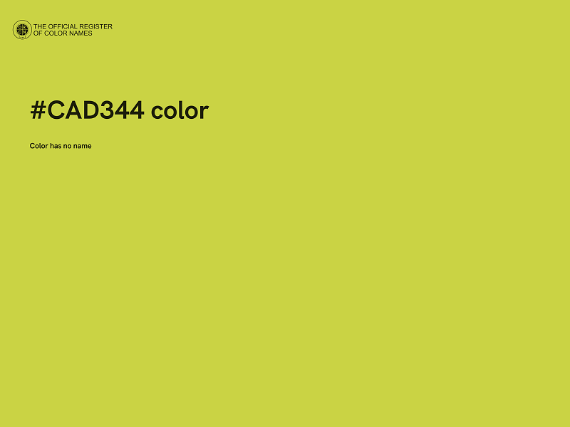 #CAD344 color image