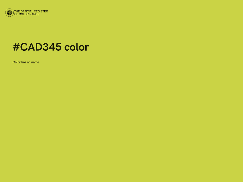 #CAD345 color image