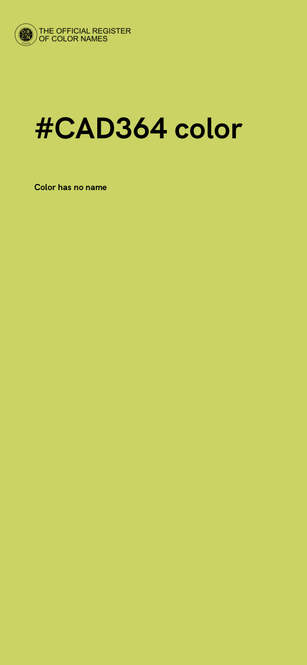 #CAD364 color image