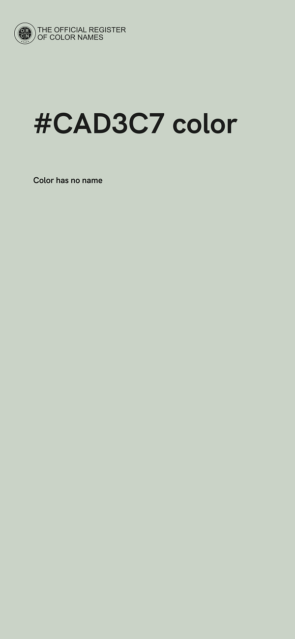 #CAD3C7 color image
