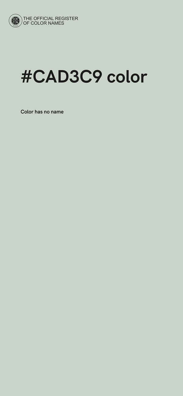 #CAD3C9 color image