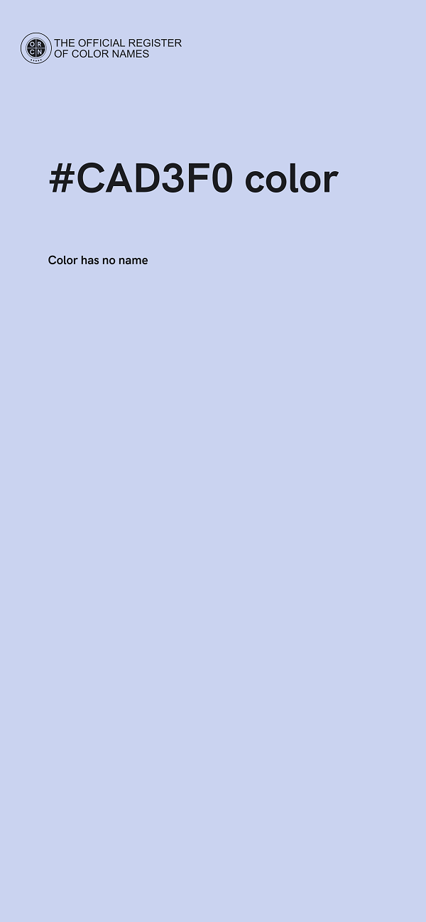 #CAD3F0 color image