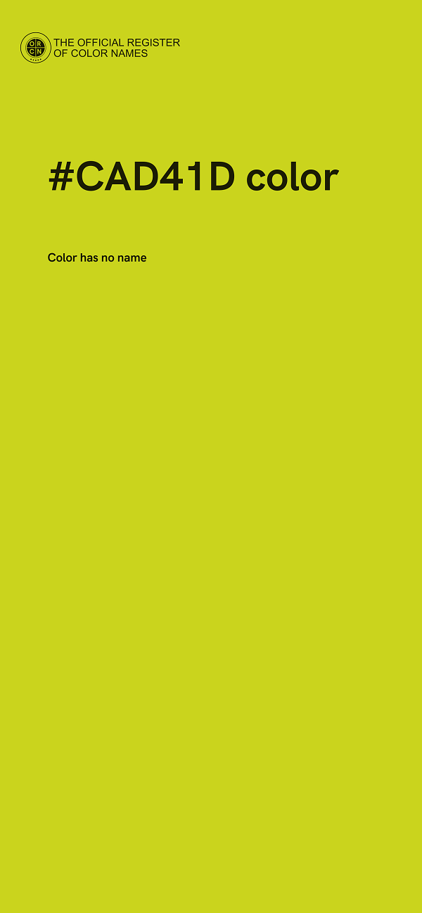 #CAD41D color image