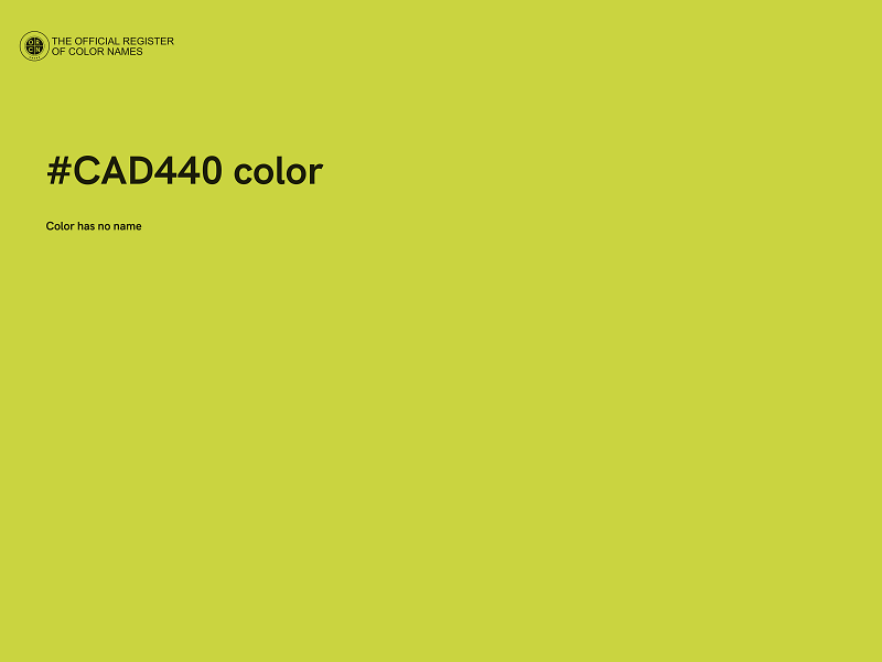 #CAD440 color image