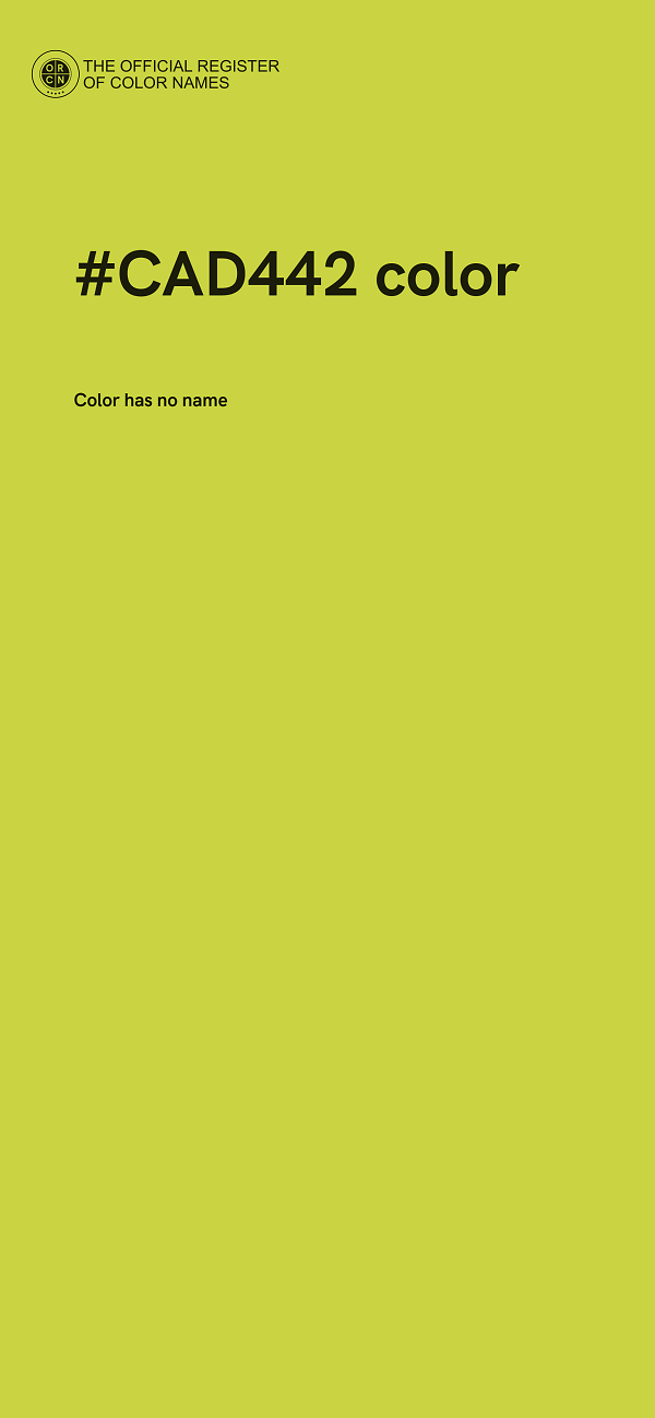 #CAD442 color image