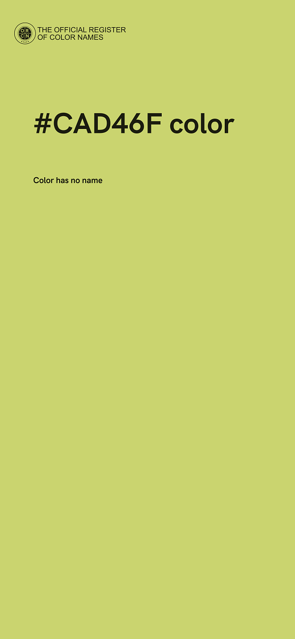 #CAD46F color image