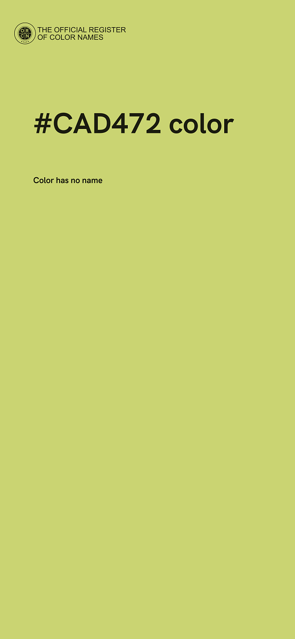 #CAD472 color image