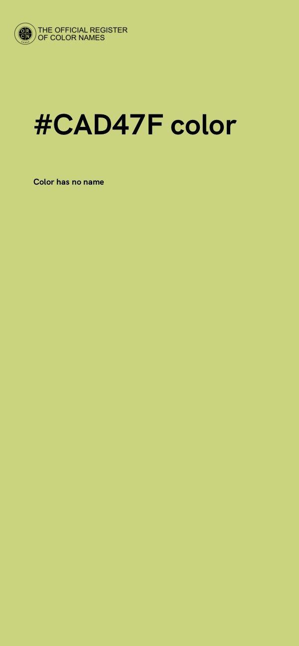 #CAD47F color image