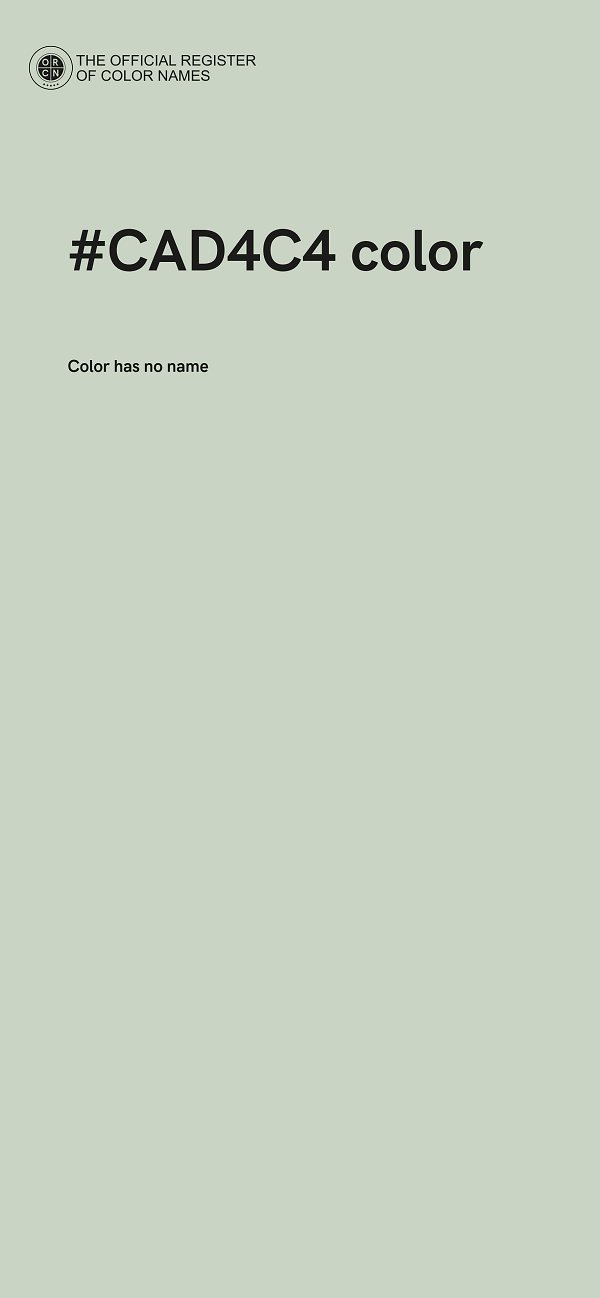 #CAD4C4 color image