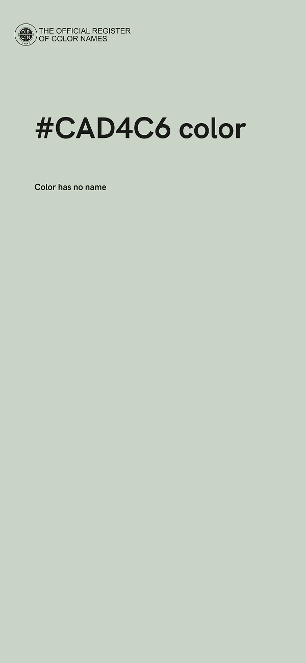 #CAD4C6 color image