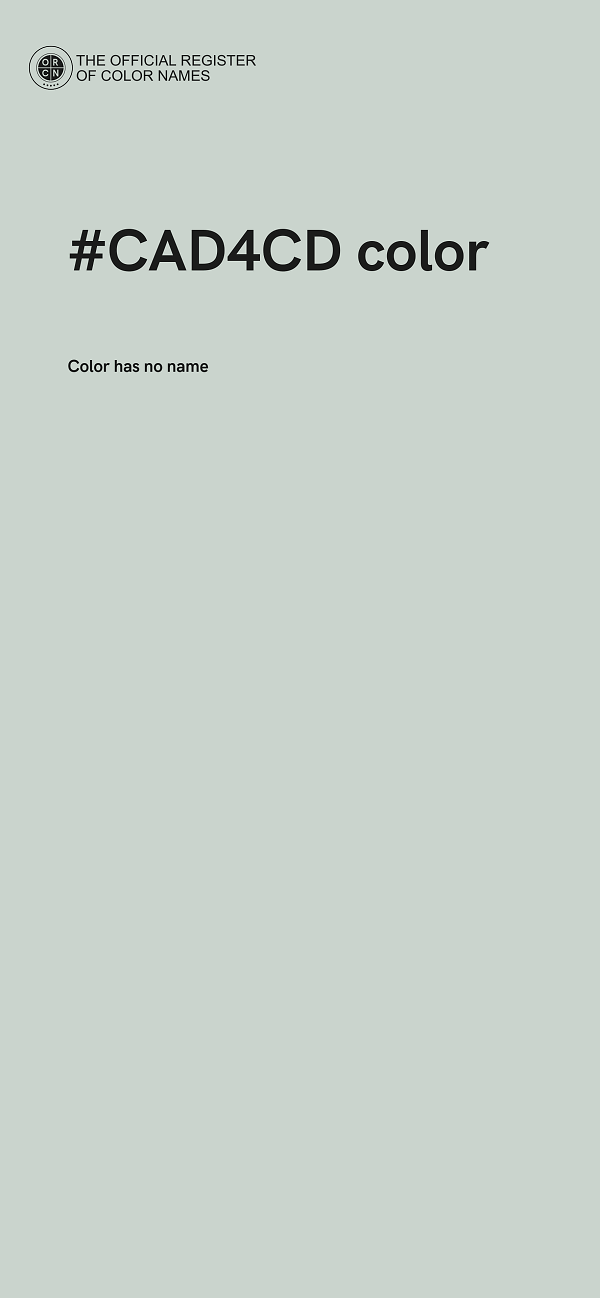 #CAD4CD color image