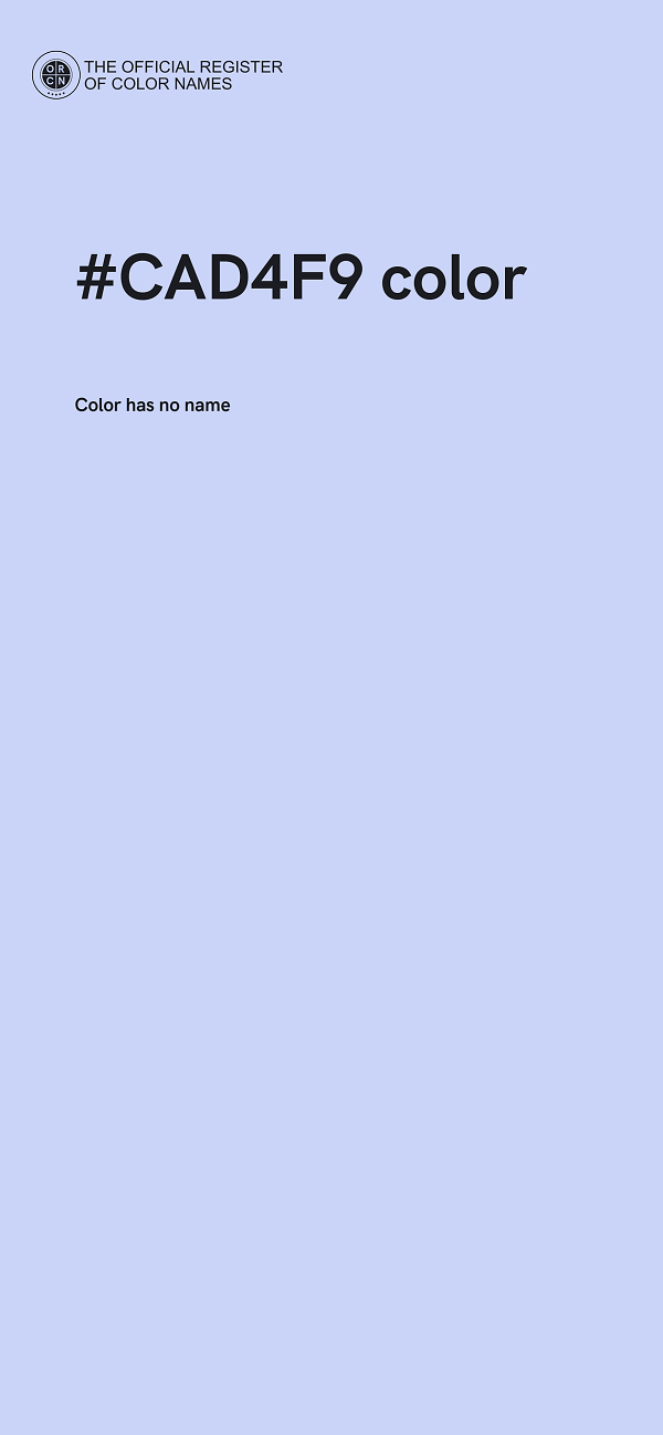 #CAD4F9 color image