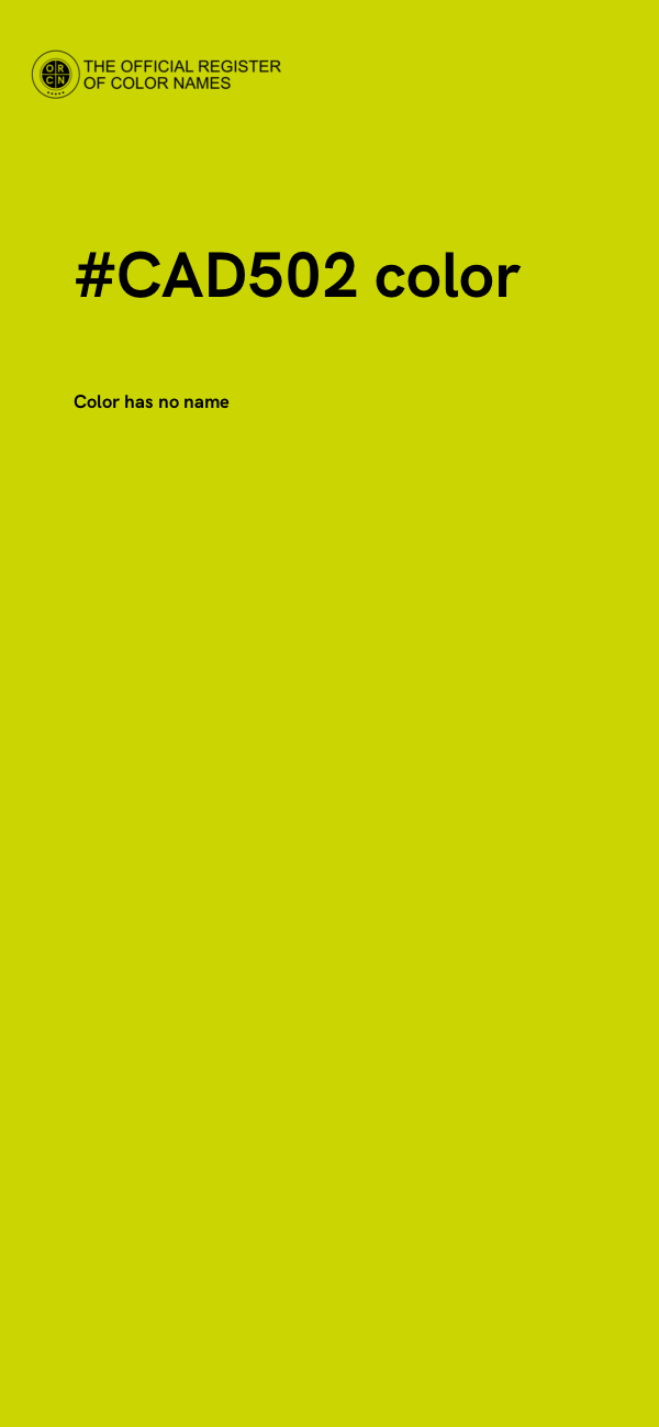#CAD502 color image