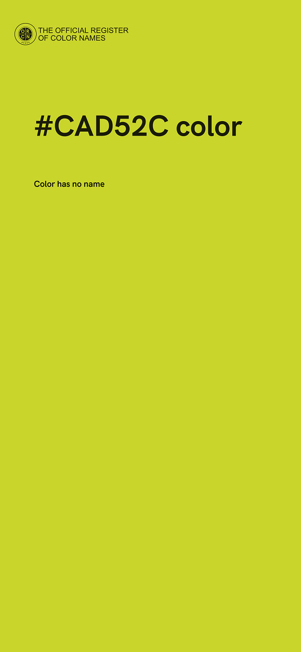 #CAD52C color image