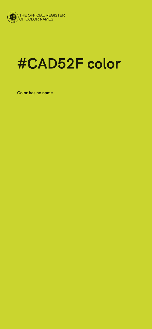 #CAD52F color image
