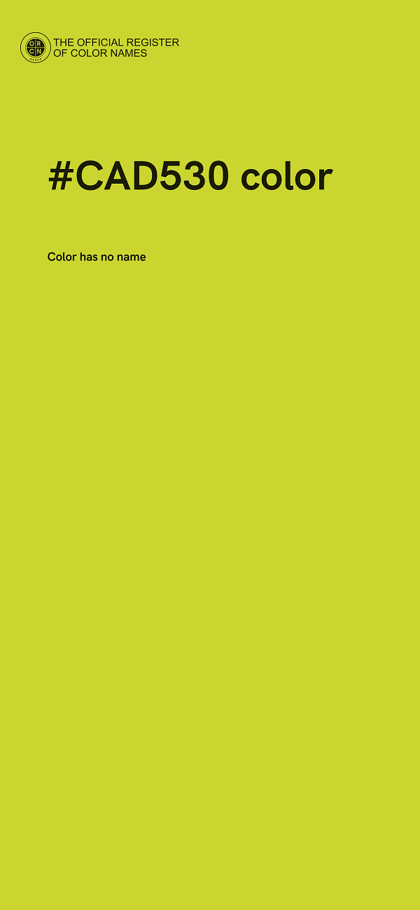 #CAD530 color image