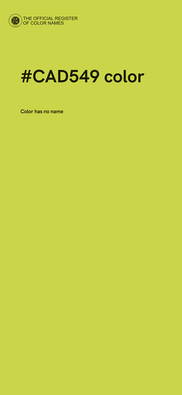 #CAD549 color image