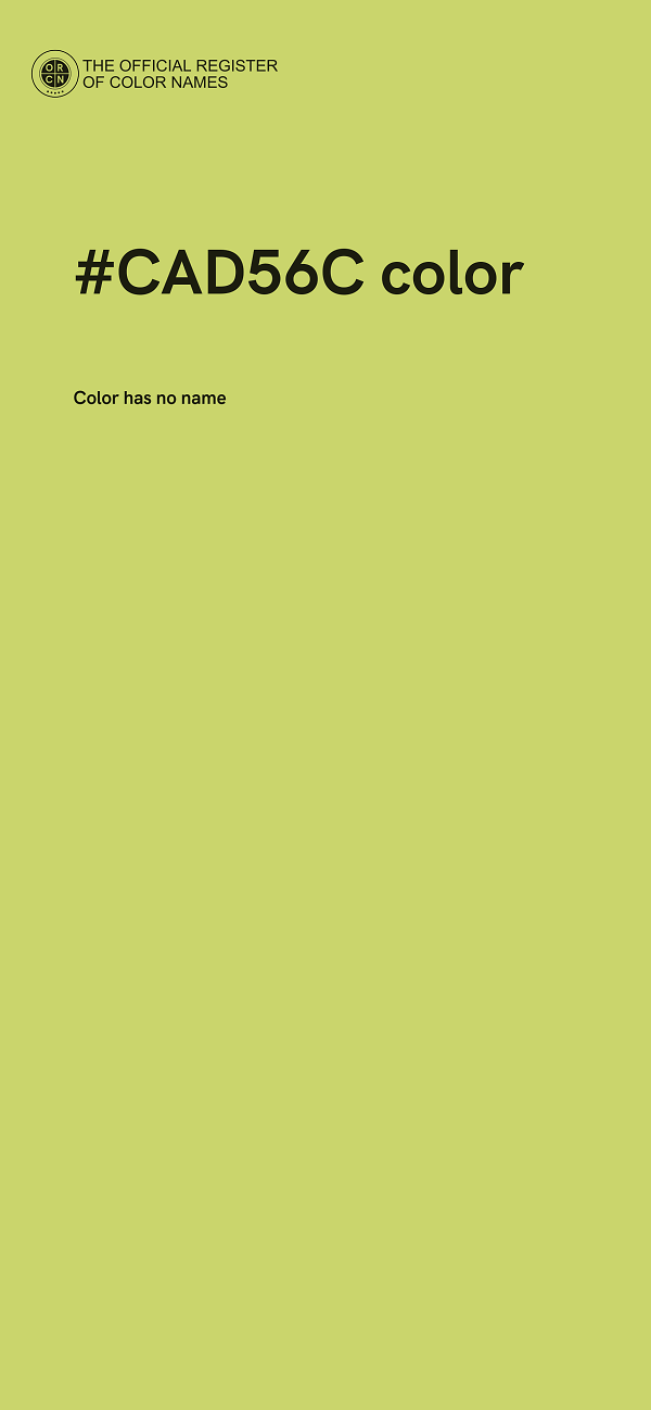 #CAD56C color image