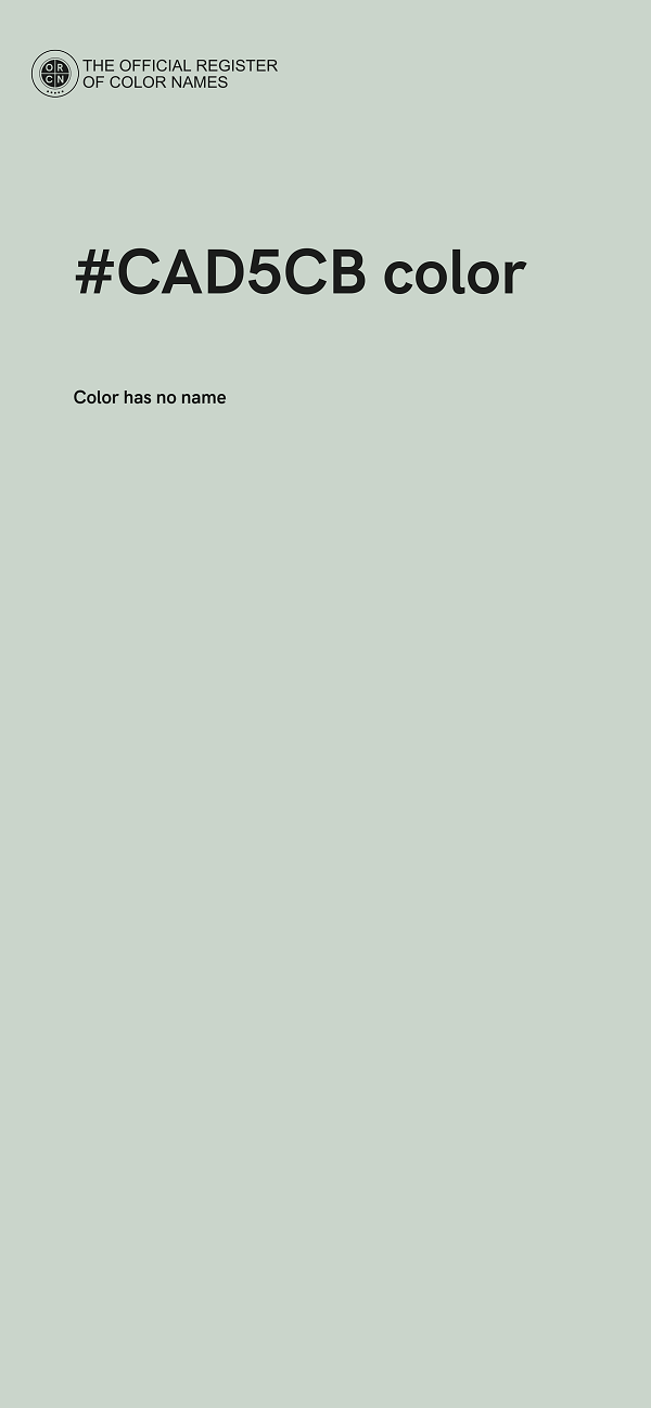 #CAD5CB color image