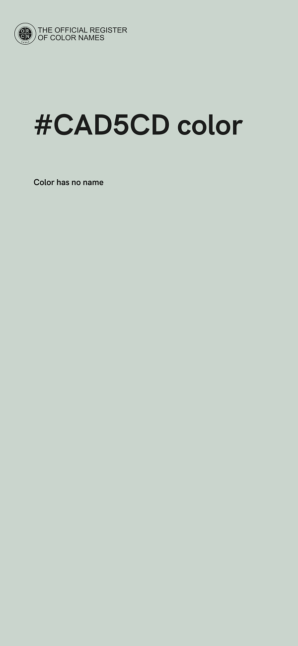 #CAD5CD color image