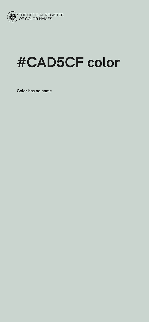 #CAD5CF color image