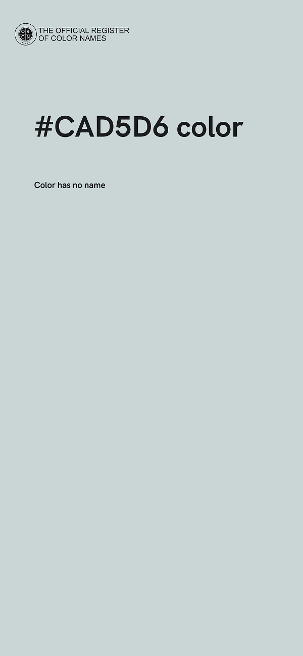 #CAD5D6 color image