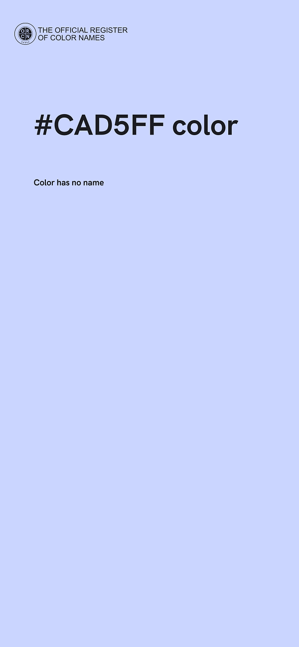 #CAD5FF color image