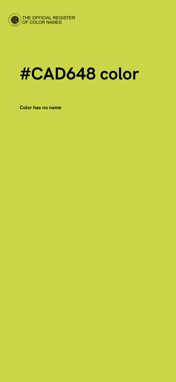 #CAD648 color image